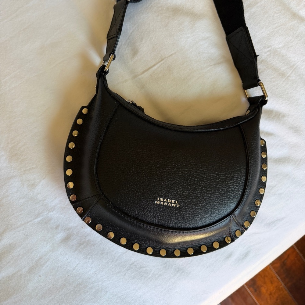 Isabel Marant Mini Moon Leather Shoulder Bag View 3